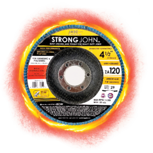 4 1/2" x 7/8" ZA120 GRIT T29 GRINDING/POLISHING WHEEL